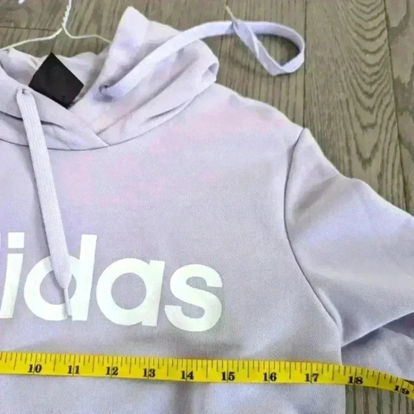 Adidas Lilac Purple Hooded Sweatshirt -  size small great condition - Picture 4 of 4